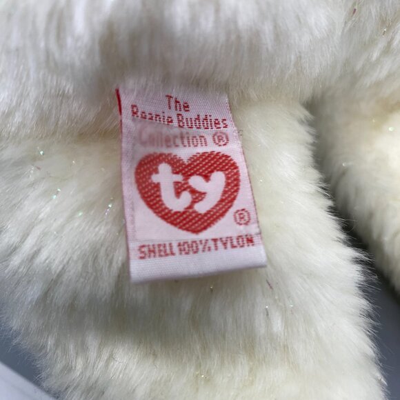 Ty Original Beanie Buddies 2000 Halo II Angel Bear - Picture 9 of 10